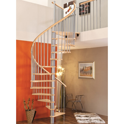 Spindeltreppe Spiral Wood &Oslash; 120 cm Buche