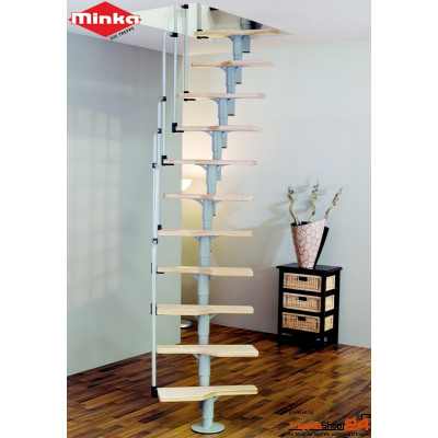 Raumspartreppe Twister Buche