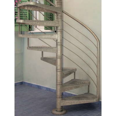 Spindeltreppe Gladiolo Zink &Oslash; 190 cm