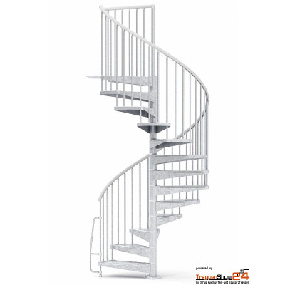 Spindeltreppe Optima Ø 120 cm mit 10 Steigungen (9...