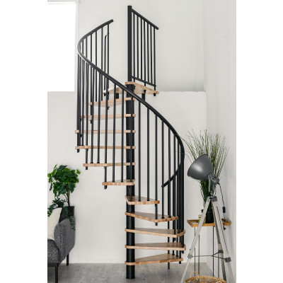 Spindeltreppe Spiral Smart &Oslash; 100 cm Buche