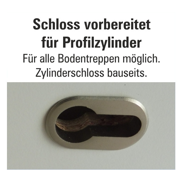 vorgerichtet für Profilzylinder